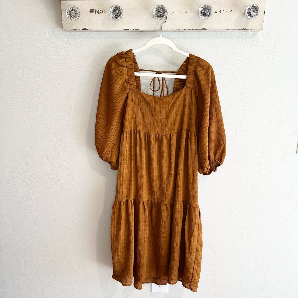 Wonen’s brown/burnt orange dress